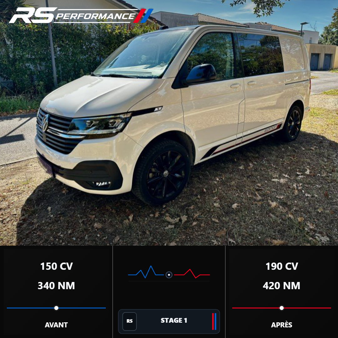 Réalisation RS Performance - Volkswagen utilitaire - Stage 1